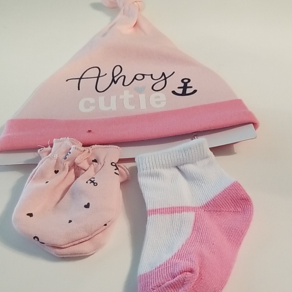 3 pc Set Infant Baby Girl Size 3/6 Months New